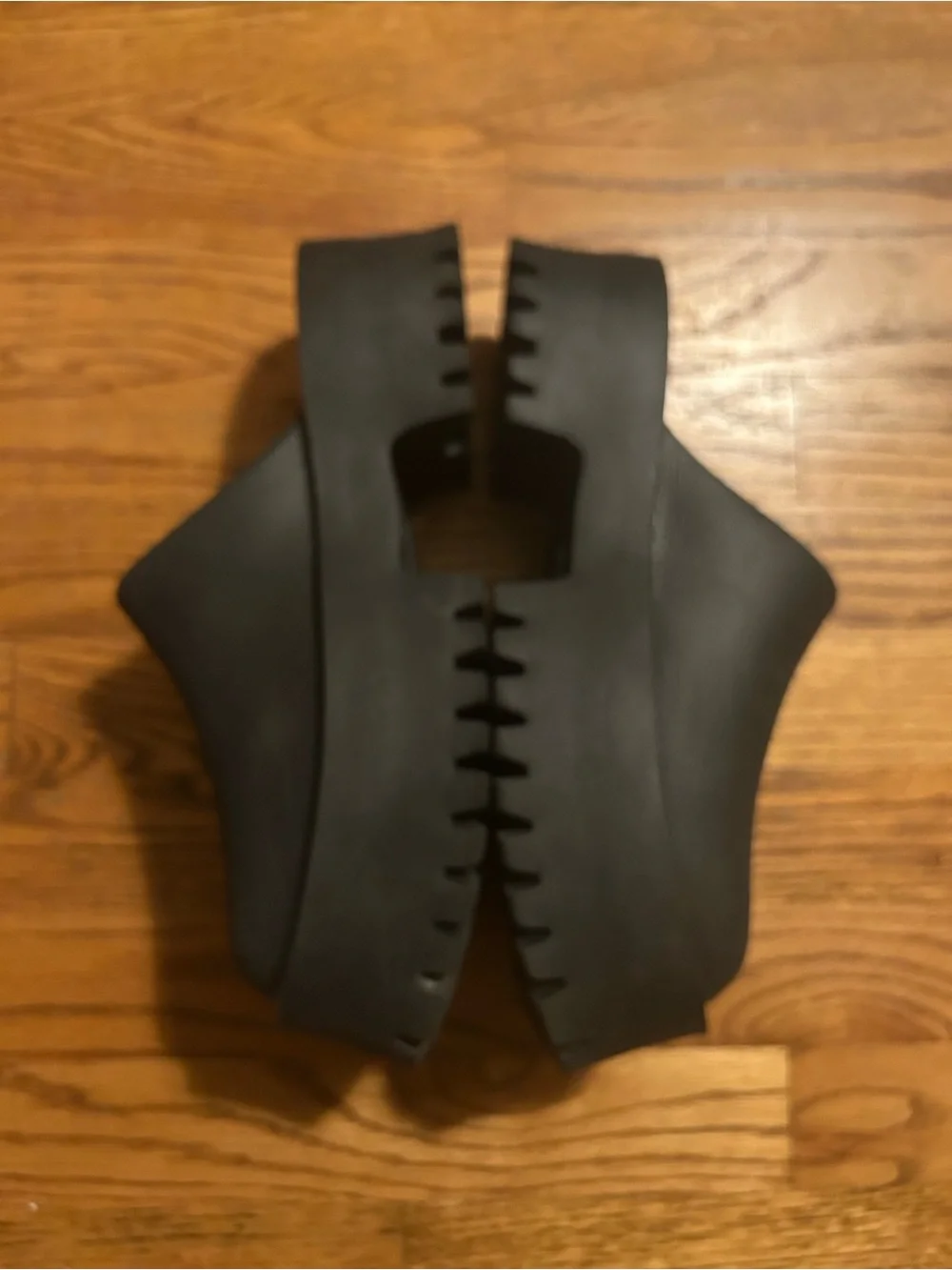 Jeffery Campbell Women’s Sz 9 Black Futuristic Minimalist Platform Mules Shoes